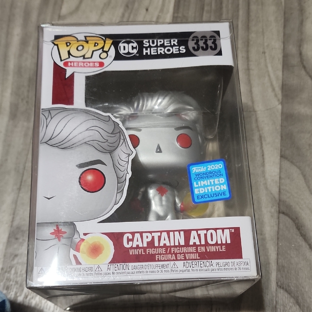 Funko Pop Captain Atom Silver and Red Vinyl Figure
